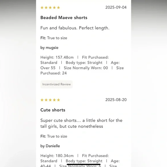 Anthropologie NWT The Colette Beaded Icon Shorts by Maeve size 25P. - Picture 12 of 16